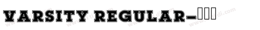 varsity regular字体转换